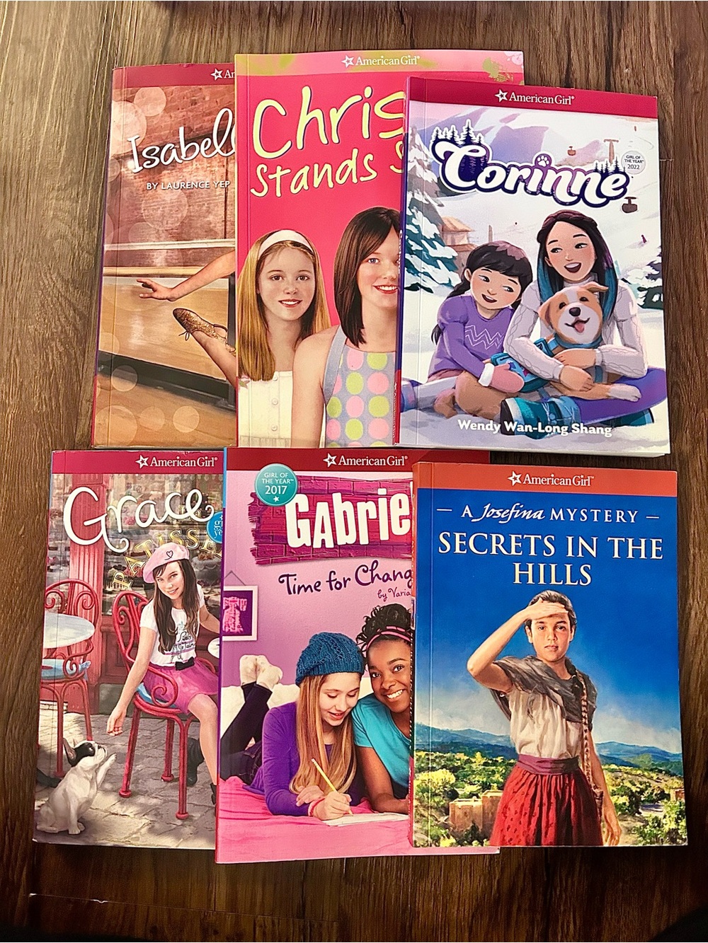 6 American Girl book lot: Grace, Josefina, Corinne, Chrissa, Isabelle, Gabriela